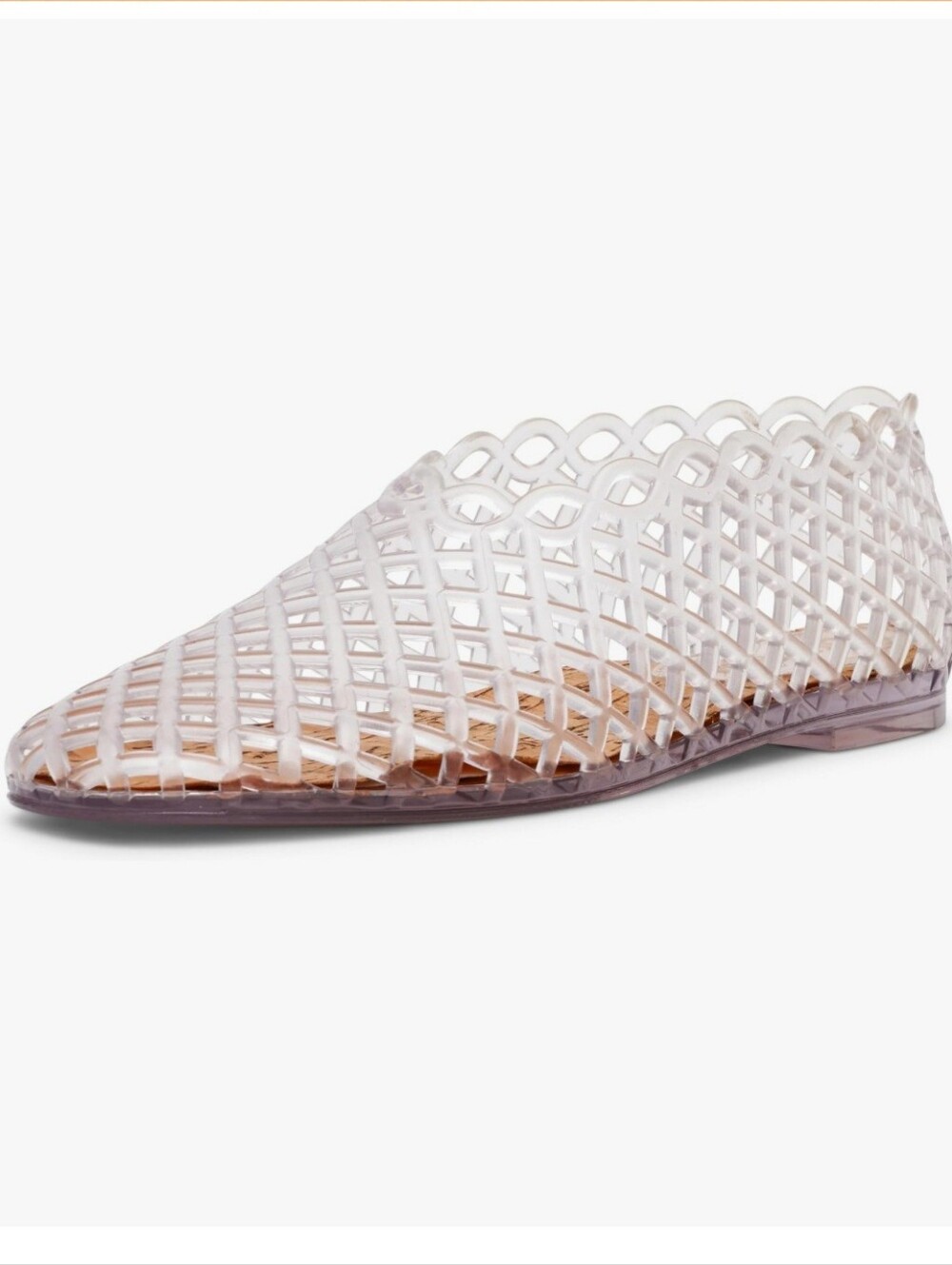 Steve Madden Grove Clear Jelly Flats — Transparent